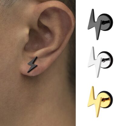 Thunderbolt Stud Earrings - Image 2