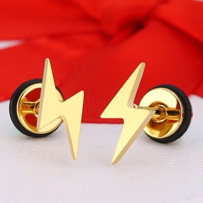 Thunderbolt Stud Earrings - Image 3
