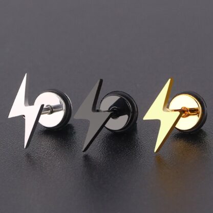 Thunderbolt Stud Earrings