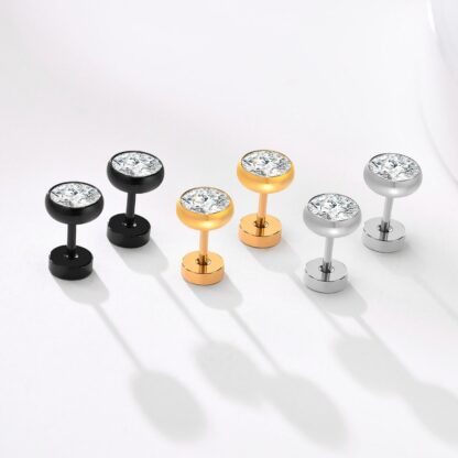 Classic Stud Earrings - Image 3