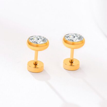 Classic Stud Earrings - Image 5