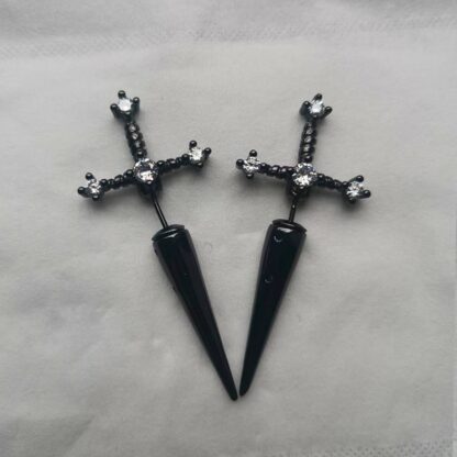 Gothic Sword Earrings - Image 4