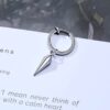 Single Spike Huggie Earrings - Image 3