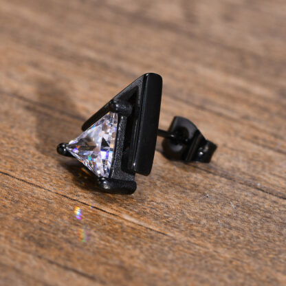 Triangle Stud Earrings - Image 8