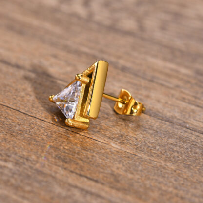 Triangle Stud Earrings - Image 12