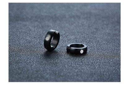 Circle Earrings with Shiny Spots - Image 7