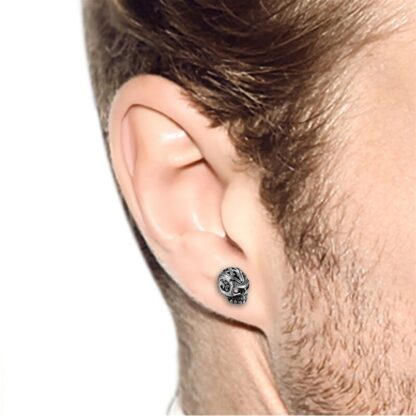 Skull Stud Earrings - Image 2