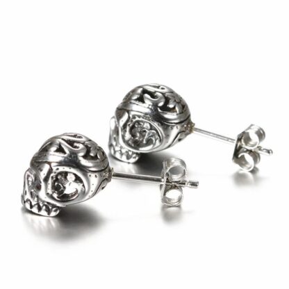 Skull Stud Earrings - Image 4