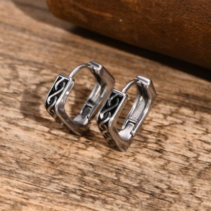 Geometric Hoop Earrings - Image 4