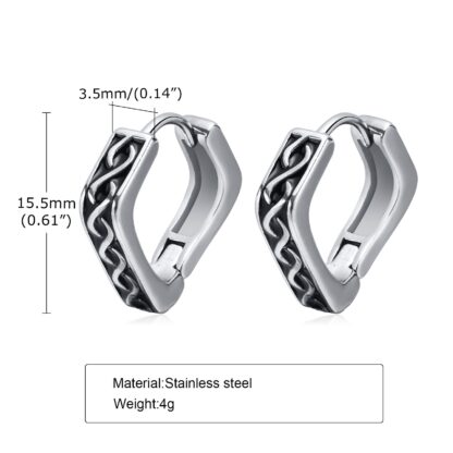 Geometric Hoop Earrings - Image 5
