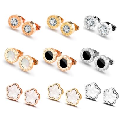 Shiny Stud Earrings