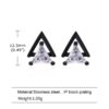 Triangle Stud Earrings - Image 4