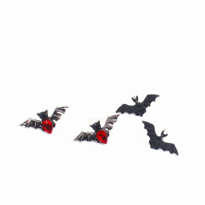 Gothic Bat Stud Earrings - Image 6