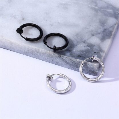 Simple Hoop Earrings - Image 3
