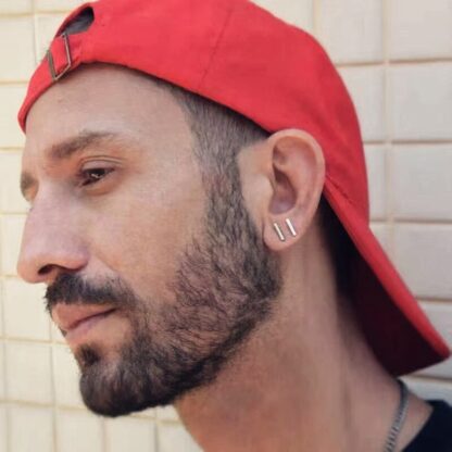Bar Stud Earrings - Image 2