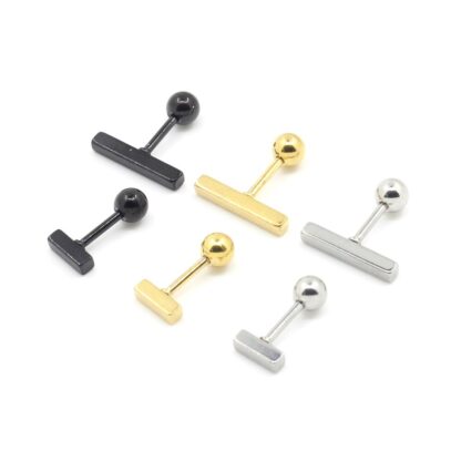 Bar Stud Earrings - Image 5