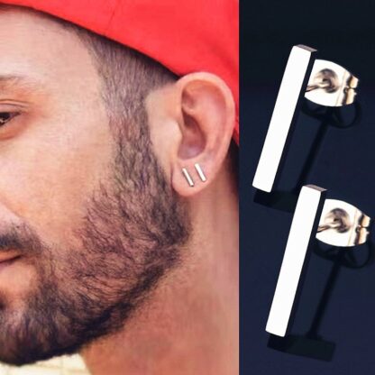 Bar Stud Earrings
