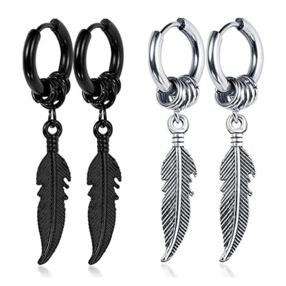 Rock and Roll Feather Earrings