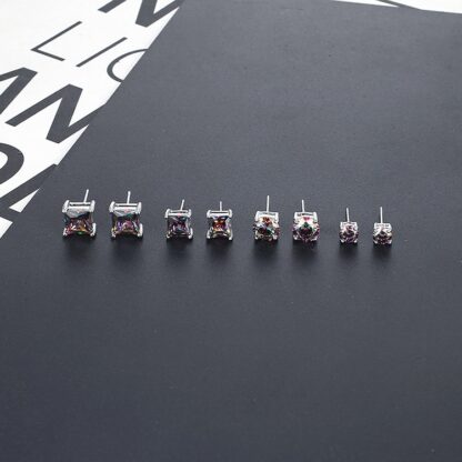 Hip Hop Square Earrings - Image 3