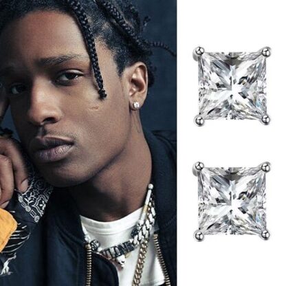 Hip Hop Square Earrings