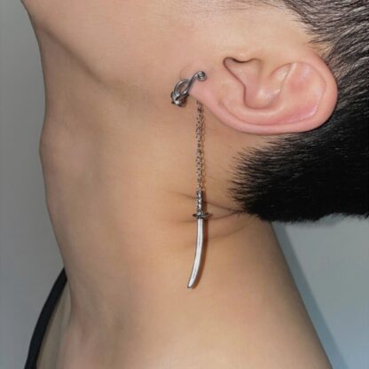 New Sword Drop Earring - Image 4