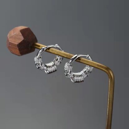 Men's Hip Hop Round Earring - Image 2