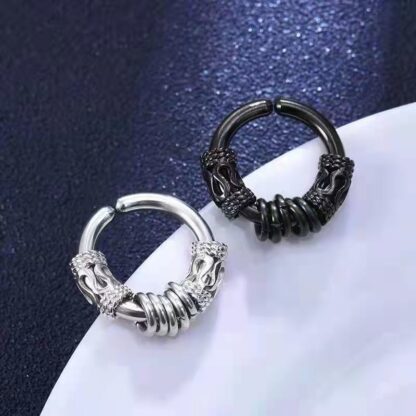 Men's Hip Hop Round Earring - Image 3