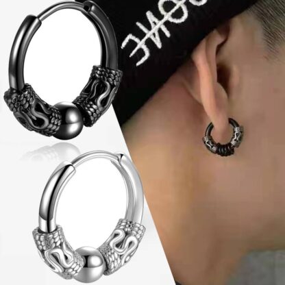 Men's Hip Hop Round Earring