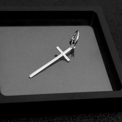 Long Cross Pendant Earring