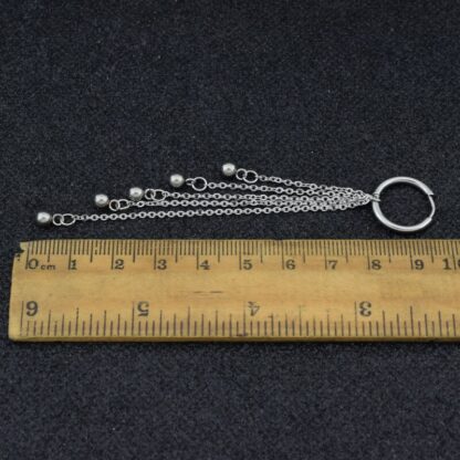 Long Chain Pendant Earrings - Image 3