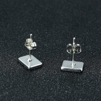 Men’s Poker Player Cards Earring with Ace of Spades Design - Image 4