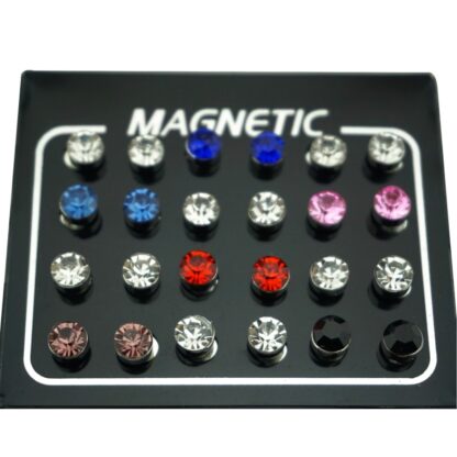 Magnetic  Earring with Crystal Rhinestone - Image 2