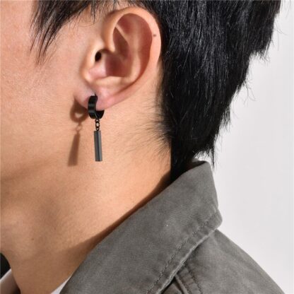 Men’s Vintage Huggie Earrings - Image 5