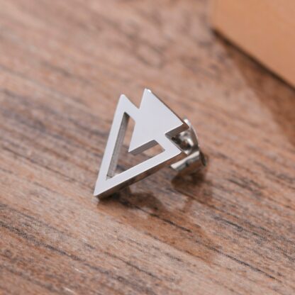 Stud Earring Double Triangle - Image 2