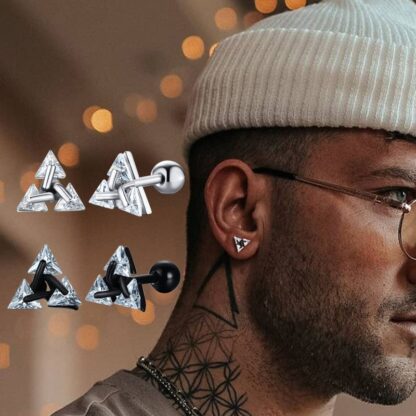 Triangle stud Earring - Image 2