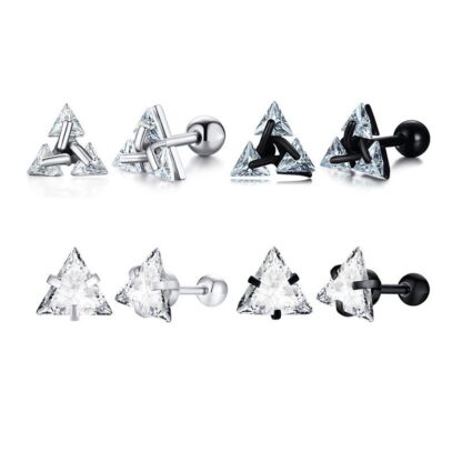 Triangle stud Earring - Image 3