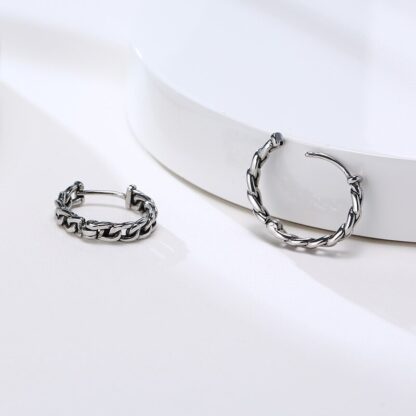 Men’s Chain Hoop Ear Clip - Image 5