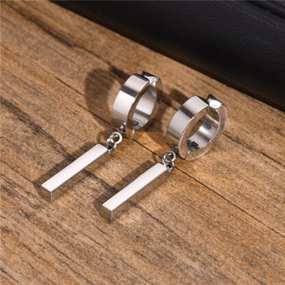 Men’s Vintage Huggie Earrings - Image 3