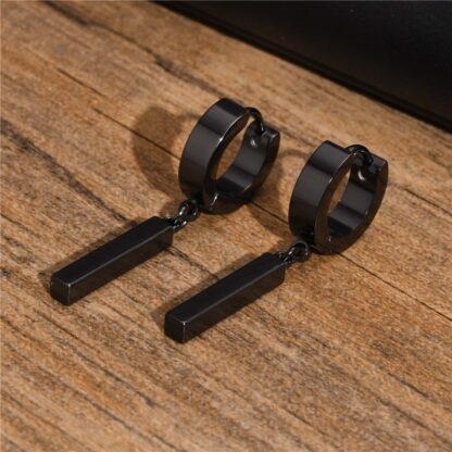 Men’s Vintage Huggie Earrings - Image 2