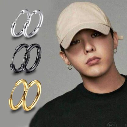 Cartilage Piercing Hoop Earrings - Image 2