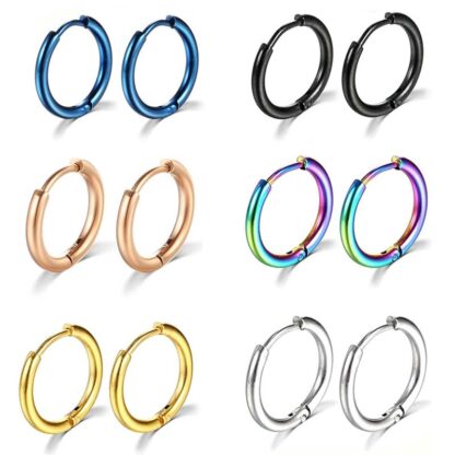 Cartilage Piercing Hoop Earrings - Image 3