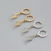 Cool Lightning Geometric Hoop Earrings