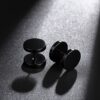 Black Piercing Hoop Earrings - Image 2