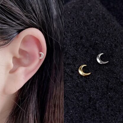 Small Geometric Stud Earrings - Image 3