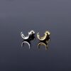 Small Geometric Stud Earrings - Image 2