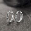 Needle Hoop Earrings for Everyday Wear