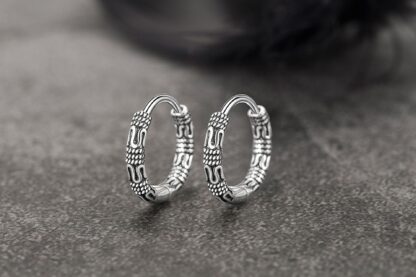 Needle Hoop Earrings for Everyday Wear