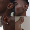 Clear Cubic Cluster Earrings