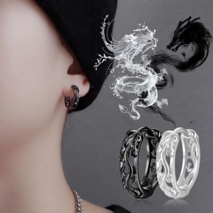 Hip Hop Dragon Earrings - Image 2