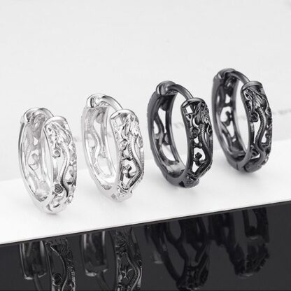 Hip Hop Dragon Earrings
